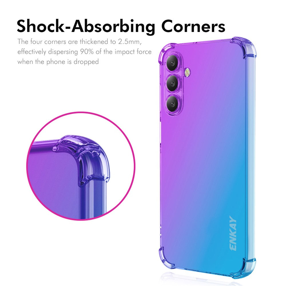 ENKAY For Samsung Galaxy A56 5G TPU Case  Thickened Four Corner Drop-Proof Phone Back Cover