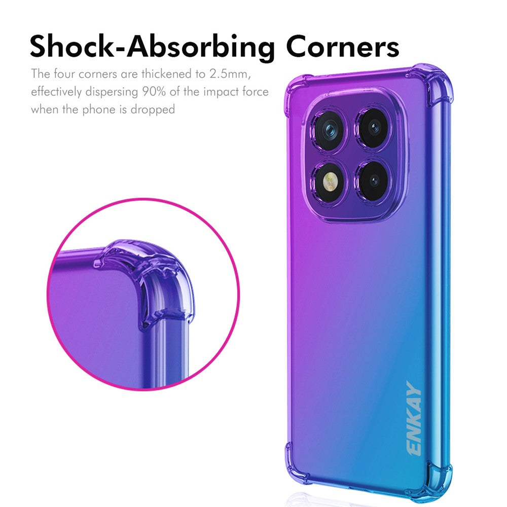 ENKAY For Xiaomi Redmi Note 14 Pro+ 5G TPU Case  Thickened Four Corner Drop-Proof Phone Back Cover