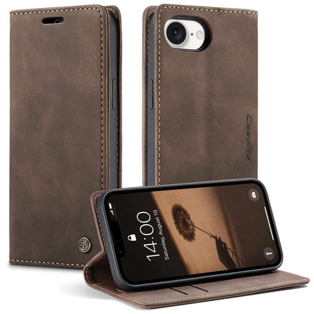 CASEME For iPhone 17th / 16th Wallet Case 013 Series PU Leather Phone Cover Stand
