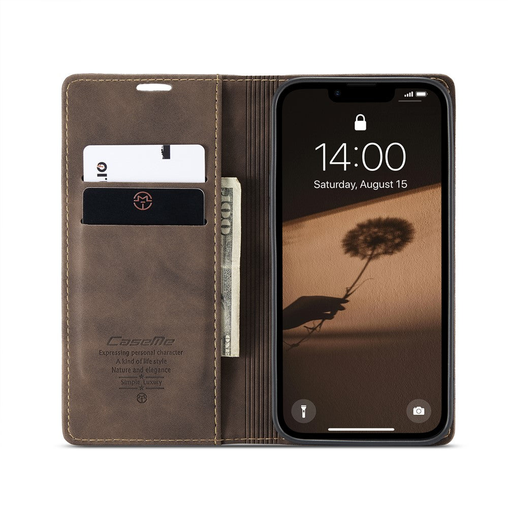 CASEME For iPhone 17th / 16th Wallet Case 013 Series PU Leather Phone Cover Stand