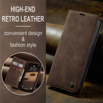 CASEME For iPhone 17th / 16th Wallet Case 013 Series PU Leather Phone Cover Stand
