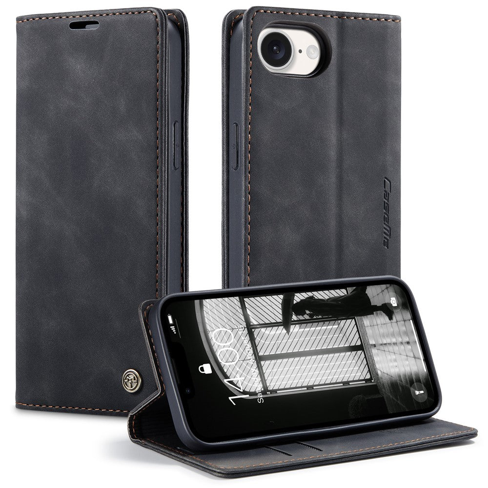 CASEME For iPhone 17th / 16th Wallet Case 013 Series PU Leather Phone Cover Stand