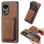 For Huawei nova 13 5G Magnetic Case Leather Back Cover with Detachable Card Holder