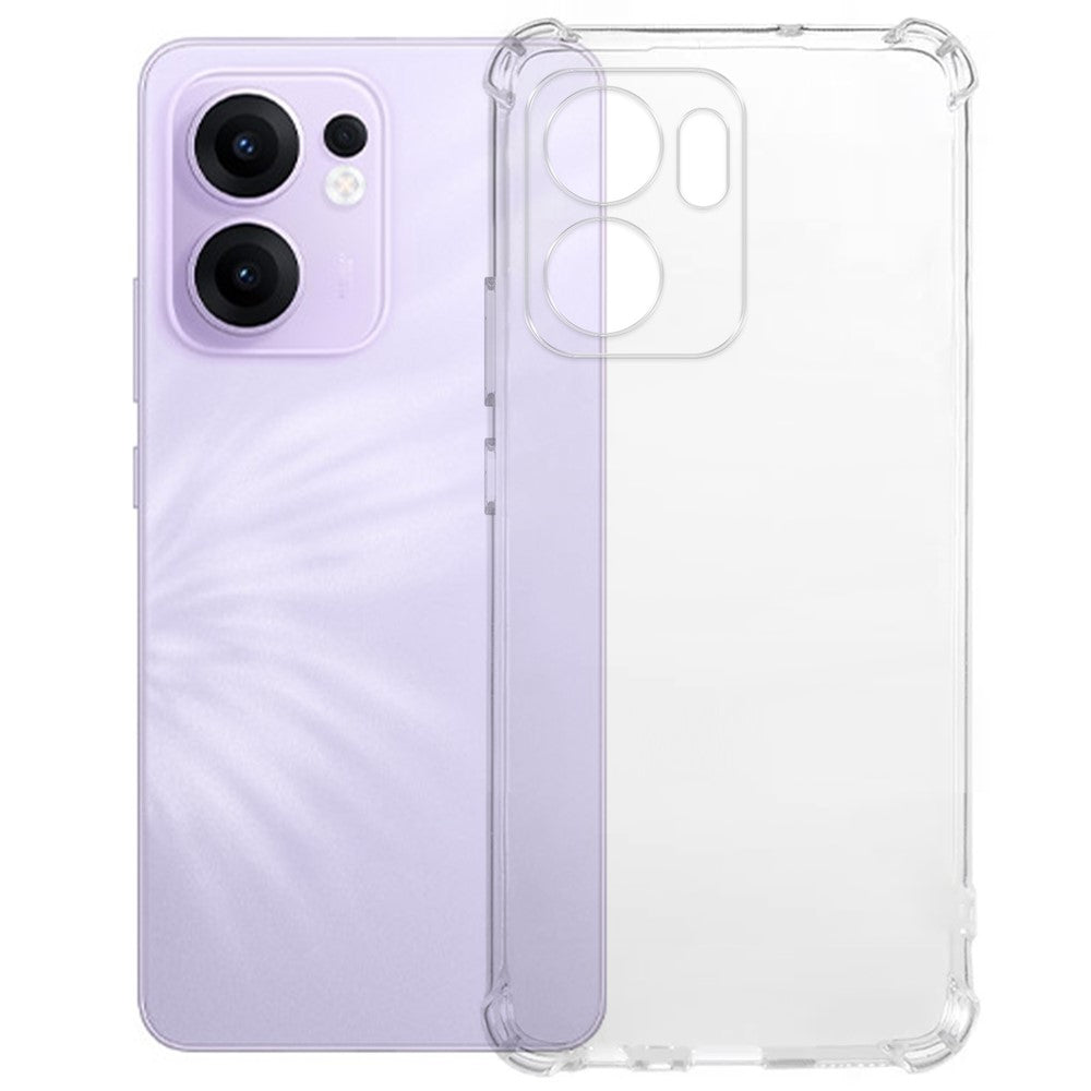 KALEBOL gennemsigtigt mobilcover til Oppo Reno13 F 5G (Reno 13 FS 5G) / 4G i 1.5mm TPU, stødsikkert mobilcover