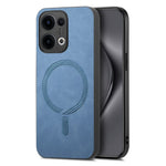 For Oppo Reno13 5G (Global) Leather Back Magnetic Case Skin-touch Phone Cover