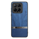 For Xiaomi 14T Pro Case Wood Texture Leather Coated TPU Phone Protective Cover