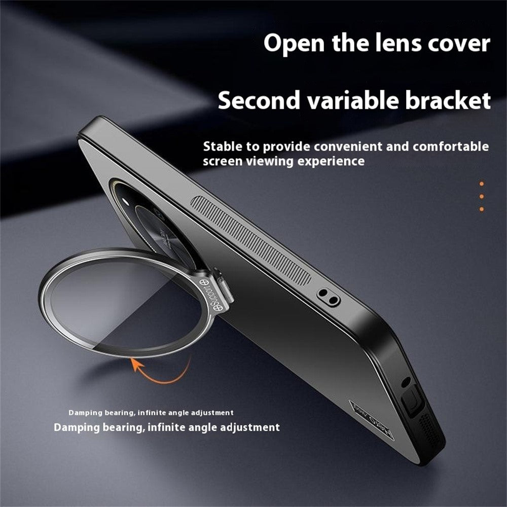 For Honor X40 5G  /  X9a 5G Case with Lens Frame Kickstand TPU + PC Dropproof Phone Cover