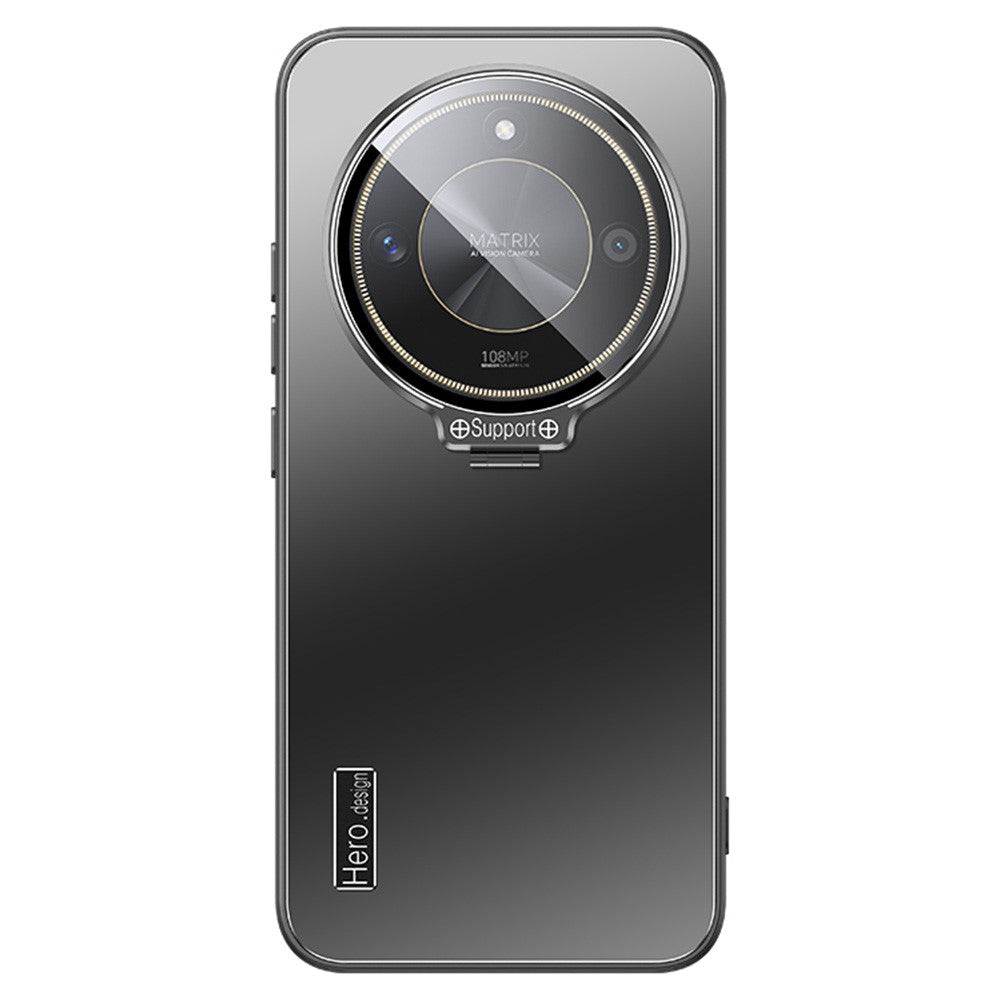 For Honor X40 5G  /  X9a 5G Case with Lens Frame Kickstand TPU + PC Dropproof Phone Cover