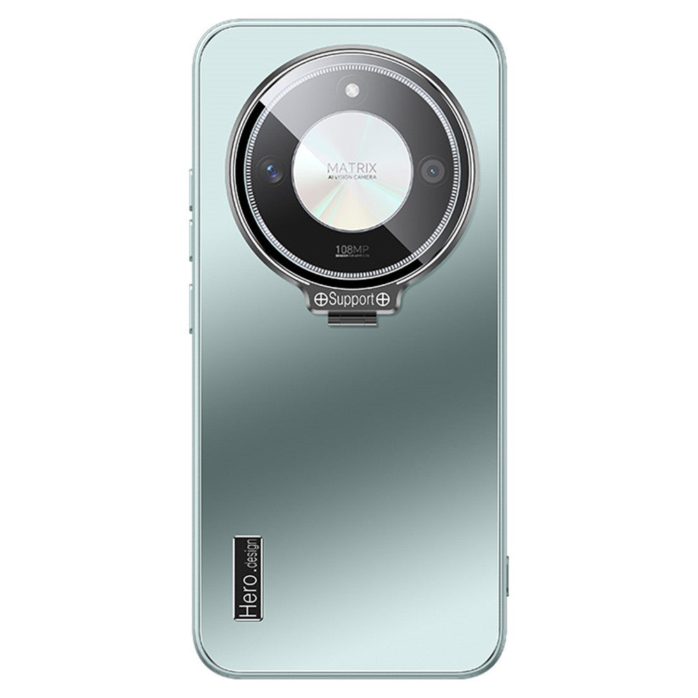 For Honor X40 5G  /  X9a 5G Case with Lens Frame Kickstand TPU + PC Dropproof Phone Cover