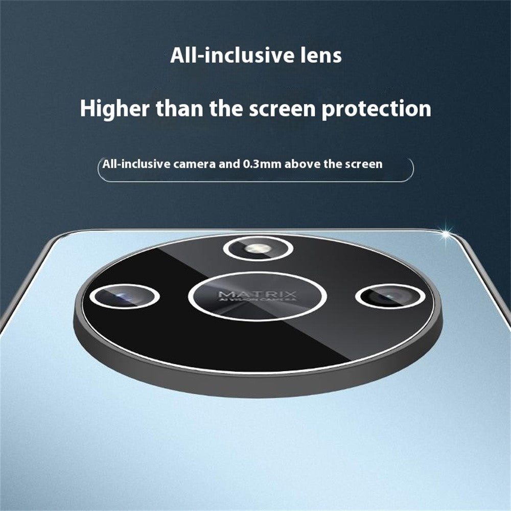 For Honor X40 5G  /  X9a 5G Case PC + TPU Matte Back Phone Cover with Lens Film