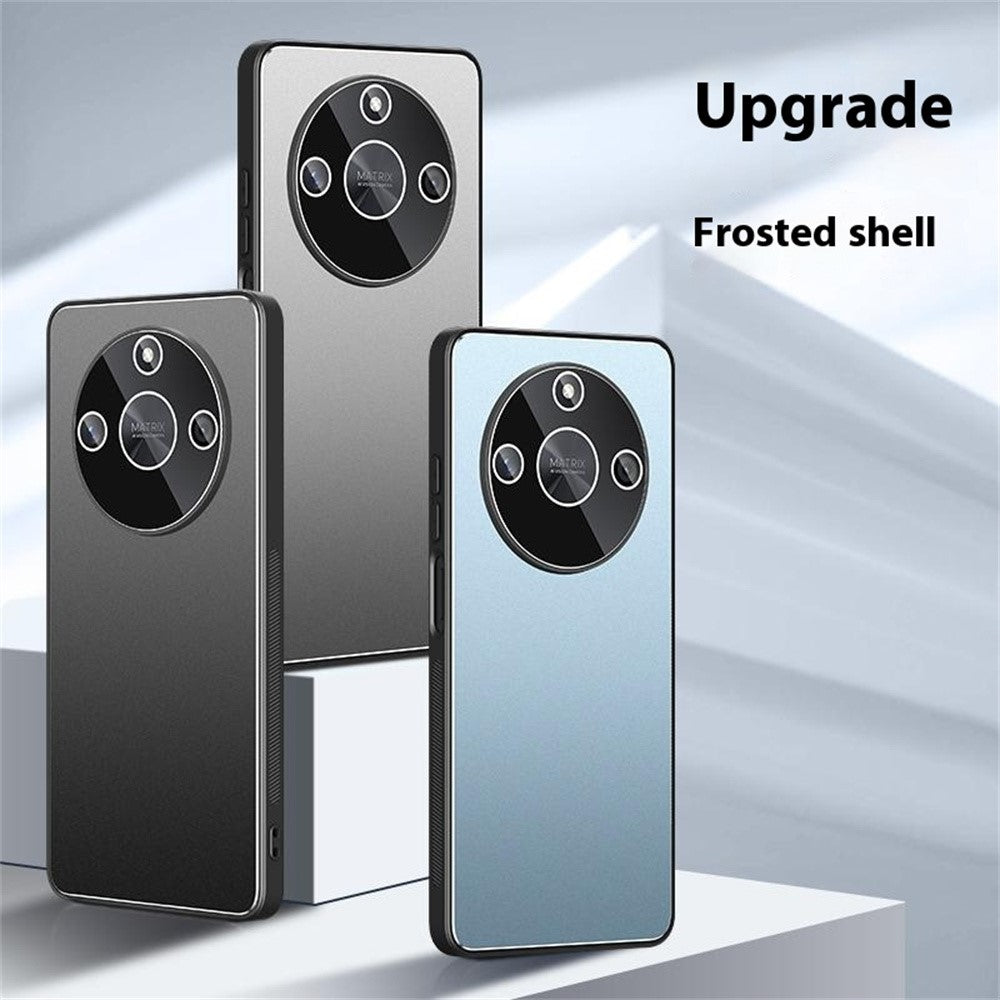 For Honor X40 5G  /  X9a 5G Case PC + TPU Matte Back Phone Cover with Lens Film