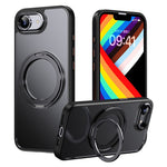 For iPhone 17th / 16th Case Rotating Kickstand PC + TPU Skin-Feel Phone Cover