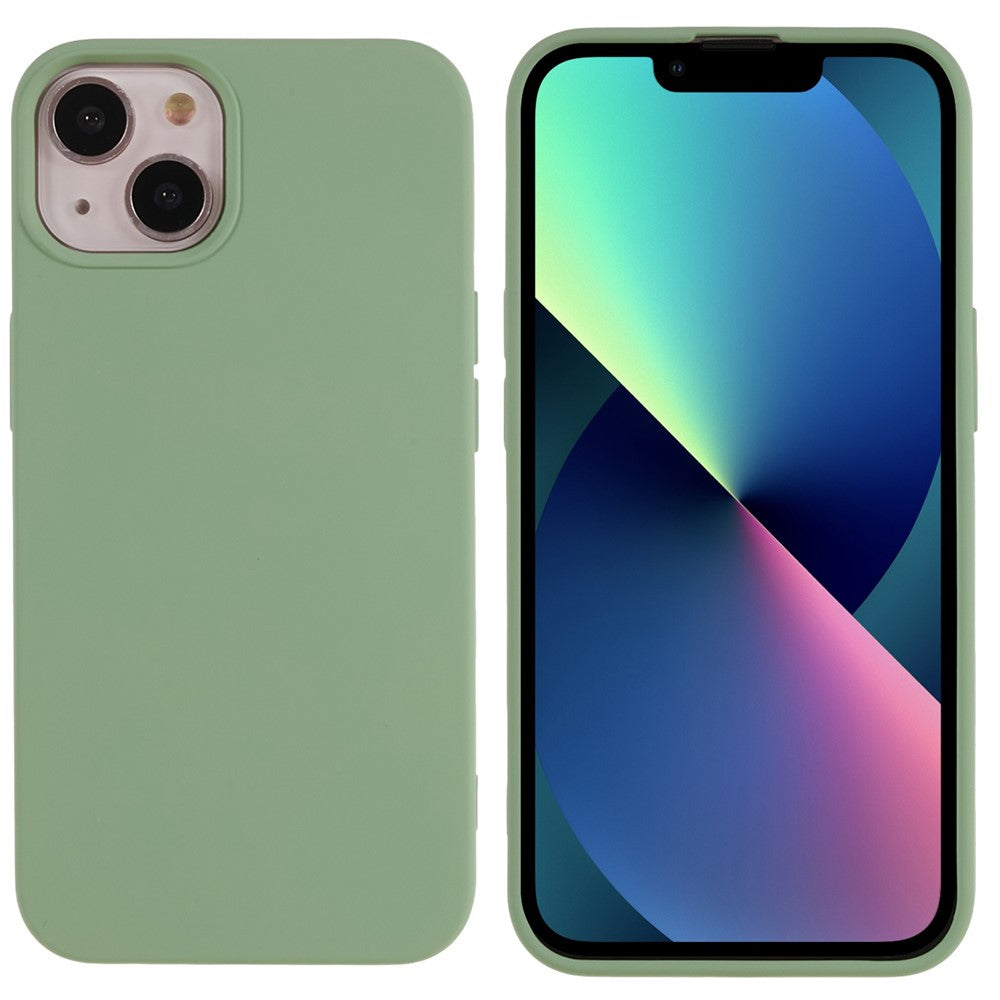 For iPhone 13 mini 5.4 inch Cell Phone Case 2.0mm Thickness Anti-drop Protection Flexible TPU Back Cover