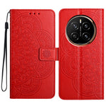 For Honor Magic7 5G Wallet Phone Case Butterfly Floral Imprint Leather Flip Cover with Strap