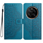 For Honor Magic7 5G Wallet Phone Case Butterfly Floral Imprint Leather Flip Cover with Strap