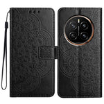 For Honor Magic7 5G Wallet Phone Case Butterfly Floral Imprint Leather Flip Cover with Strap