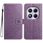 For Xiaomi Redmi Note 14 Pro 4G Wallet Phone Case Butterfly Floral Imprint Leather Flip Cover with Strap
