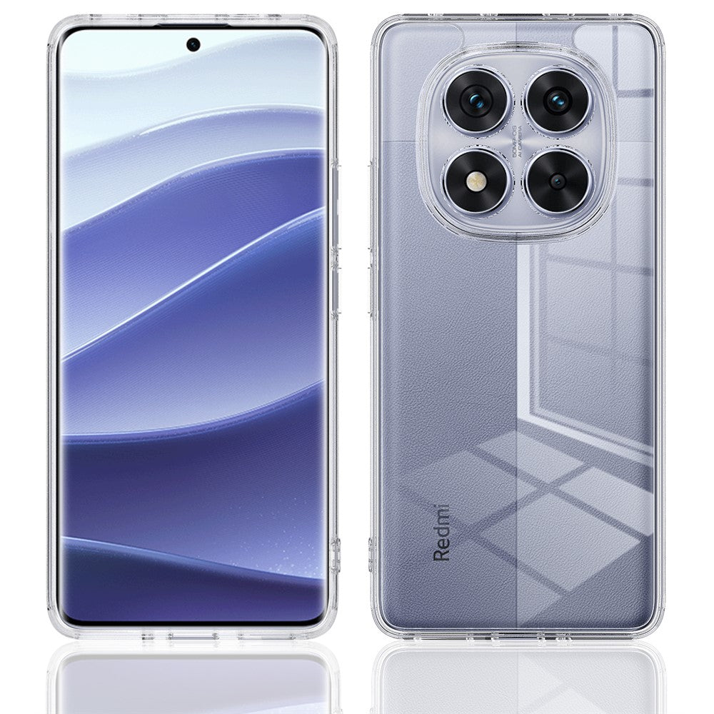 For Xiaomi Redmi Note 14 Pro 4G Clear Phone Case TPU+Acrylic Shockproof Phone Back Cover