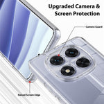 For Xiaomi Redmi Note 14 Pro 4G Clear Phone Case TPU+Acrylic Shockproof Phone Back Cover