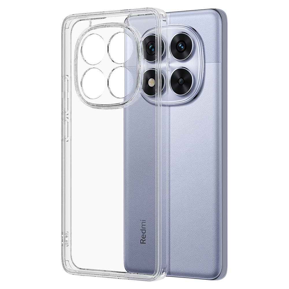 For Xiaomi Redmi Note 14 Pro 4G Clear Phone Case TPU+Acrylic Shockproof Phone Back Cover