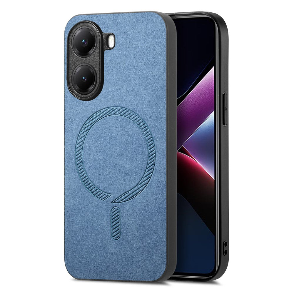 Xiaomi Poco X7 Pro 5G Läderbaksida Magnetiskt Mobilskal med Beröringsskydd