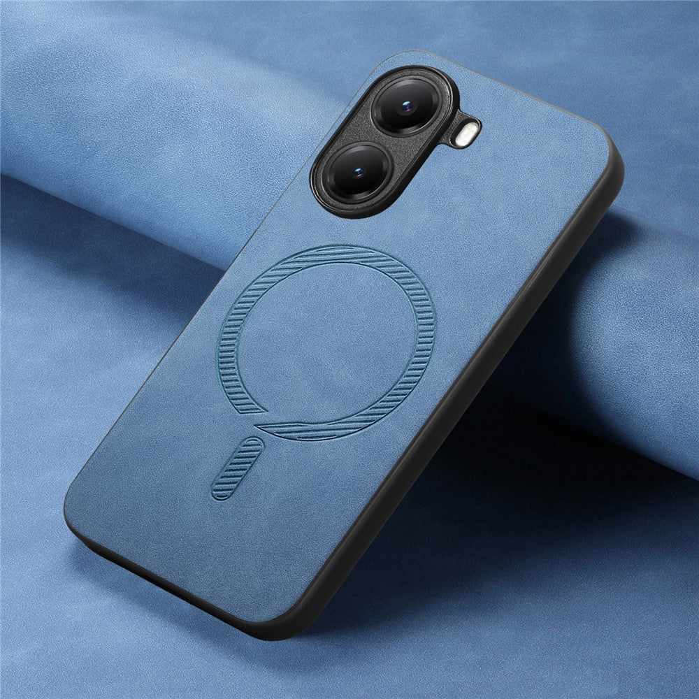 Xiaomi Poco X7 Pro 5G Läderbaksida Magnetiskt Mobilskal med Beröringsskydd