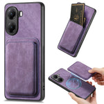 For Xiaomi Poco X7 Pro 5G Magnetic Case Leather Back Cover with Detachable Card Holder