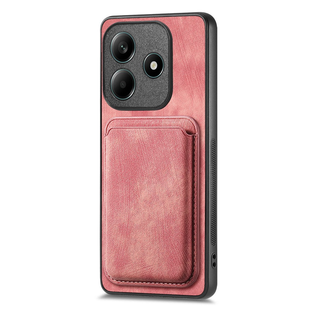 For Xiaomi Redmi Note 14 5G Magnetic Case Leather Back Cover with Detachable Card Holder