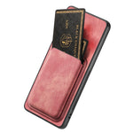 For Xiaomi Redmi Note 14 5G Magnetic Case Leather Back Cover with Detachable Card Holder
