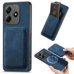For Xiaomi Redmi Note 14 5G Magnetic Case Leather Back Cover with Detachable Card Holder