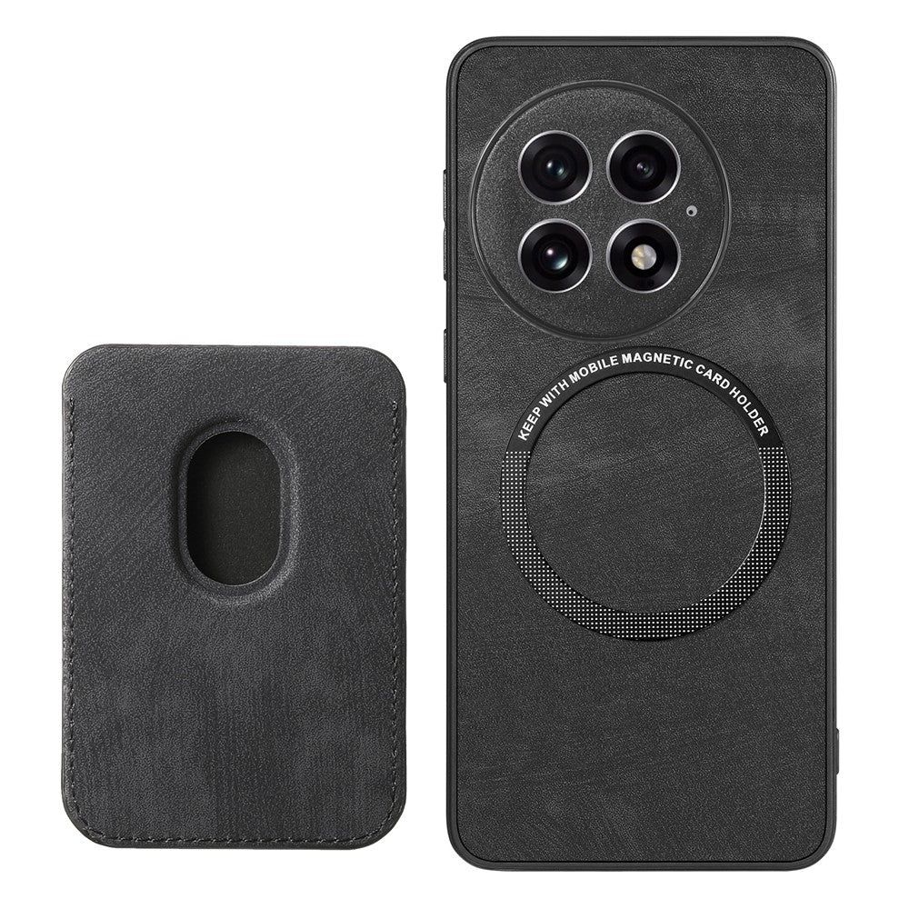 OnePlus 13 Magnetiskt Läderfodral med Avtagbart Korthållare