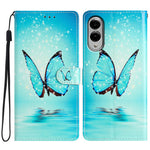 For Samsung Galaxy S25 Edge Wallet Case PU Leather Pattern Printing Stand Phone Cover with Strap