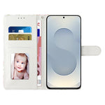 For Samsung Galaxy S25 Edge Wallet Case PU Leather Pattern Printing Stand Phone Cover with Strap