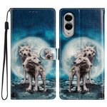 For Samsung Galaxy S25 Edge Wallet Case PU Leather Pattern Printing Stand Phone Cover with Strap