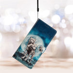 For Xiaomi Redmi Note 14 Pro 4G Wallet Case PU Leather Pattern Printing Stand Phone Cover with Strap