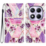 For Xiaomi Redmi Note 14 Pro 4G Wallet Case PU Leather Pattern Printing Stand Phone Cover with Strap