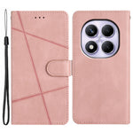 For Xiaomi Redmi Note 14 Pro 4G Wallet Case Line Imprinted Skin-Touch Leather Flip Phone Cover
