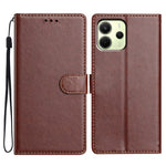 For Xiaomi Redmi Note 14 4G (163.25mm) Leather Case Wallet Stand Phone Cover with Handy Strap