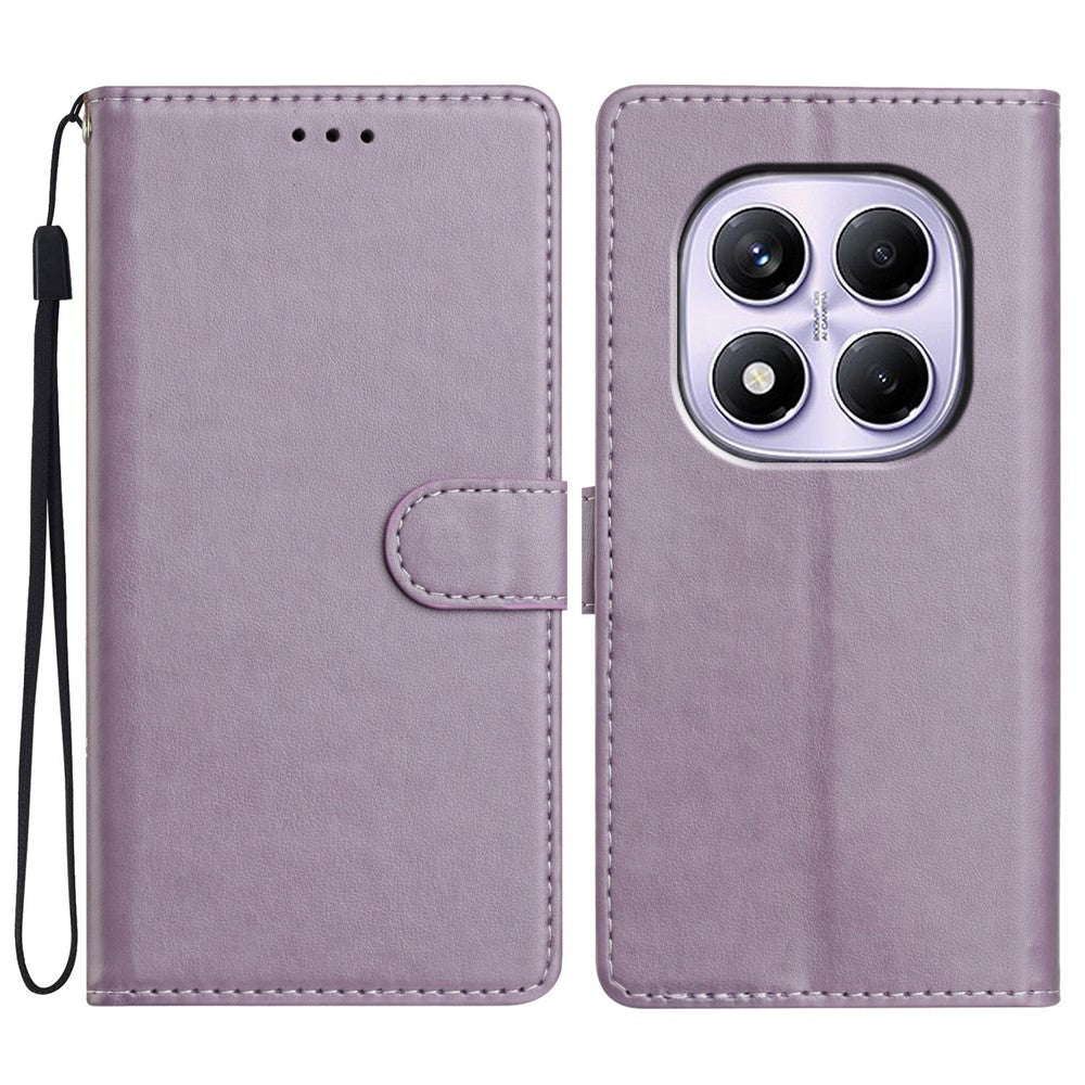 For Xiaomi Redmi Note 14 Pro 4G Leather Case Wallet Stand Phone Cover with Handy Strap