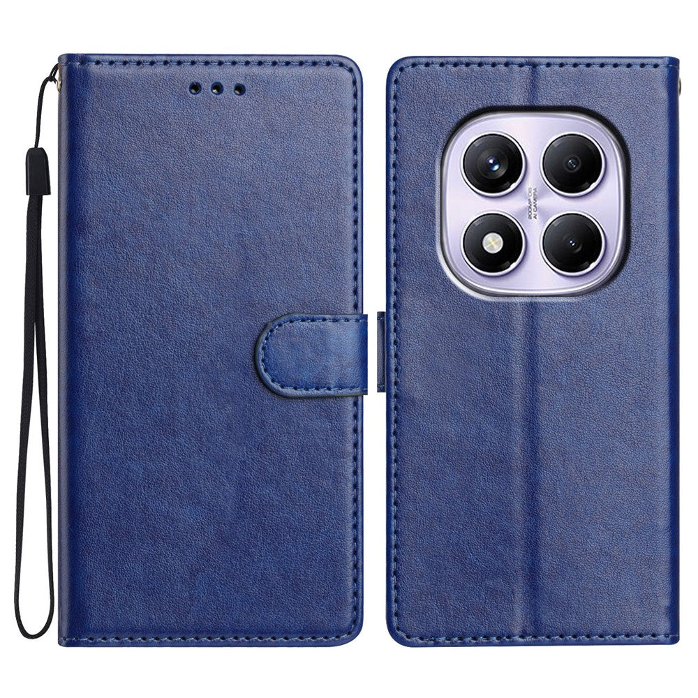 For Xiaomi Redmi Note 14 Pro 4G Leather Case Wallet Stand Phone Cover with Handy Strap