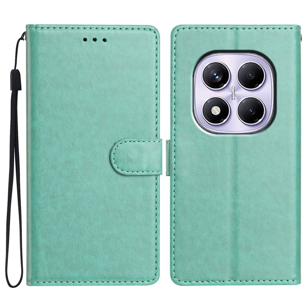 For Xiaomi Redmi Note 14 Pro 4G Leather Case Wallet Stand Phone Cover with Handy Strap