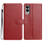 For Samsung Galaxy S25 Edge Leather Case Wallet Stand Phone Cover with Handy Strap