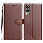 For Samsung Galaxy S25 Edge Leather Case Wallet Stand Phone Cover with Handy Strap