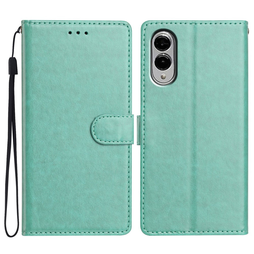 For Samsung Galaxy S25 Edge Leather Case Wallet Stand Phone Cover with Handy Strap
