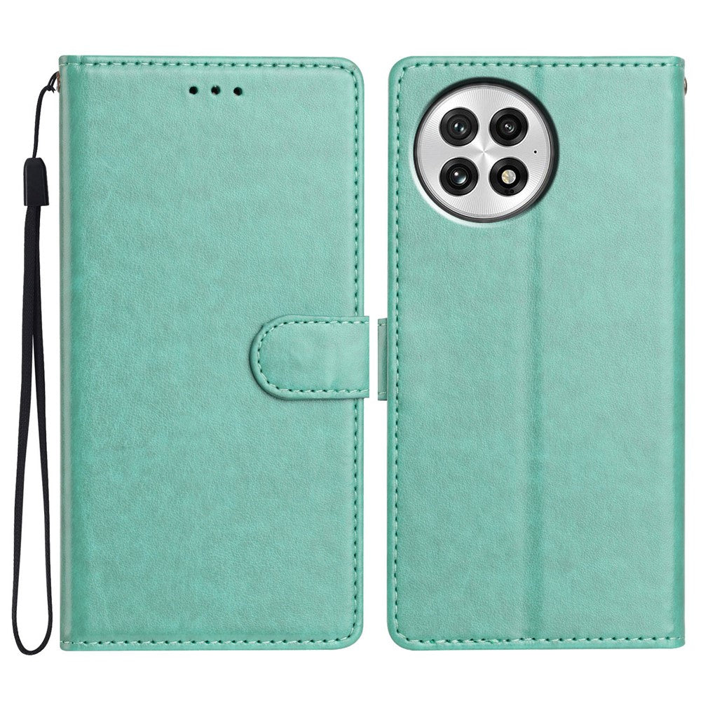 For OnePlus 13 Leather Case Wallet Stand Anti Drop Phone Cover with Handy Strap