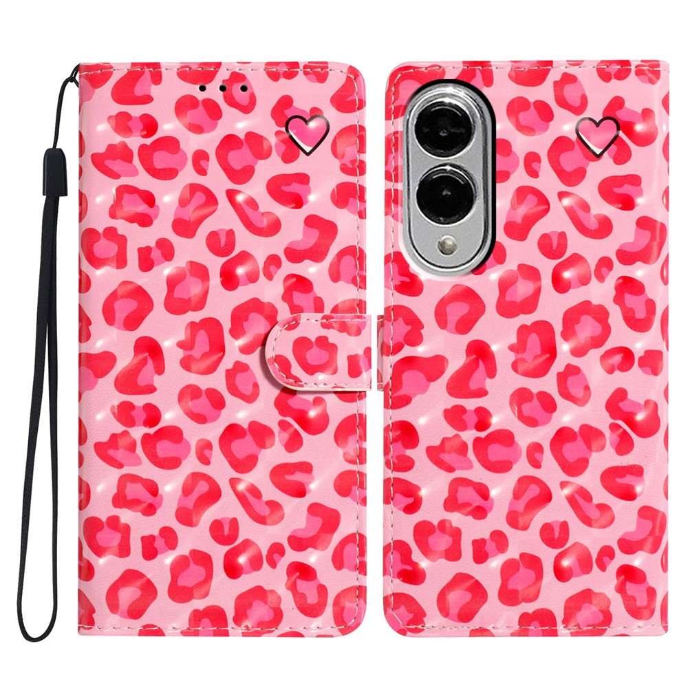 For Samsung Galaxy S25 Edge Case PU Leather Wallet Phone Cover 3D Pattern Printing
