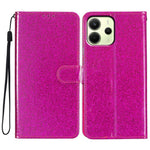 For Xiaomi Redmi Note 14 4G (163.25mm) Wallet Case Glitter Anti-Scratch Leather Phone Cover Stand