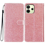 For Xiaomi Redmi Note 14 4G (163.25mm) Wallet Case Glitter Anti-Scratch Leather Phone Cover Stand