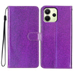 For Xiaomi Redmi Note 14 4G (163.25mm) Wallet Case Glitter Anti-Scratch Leather Phone Cover Stand