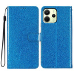 For Xiaomi Redmi Note 14 4G (163.25mm) Wallet Case Glitter Anti-Scratch Leather Phone Cover Stand